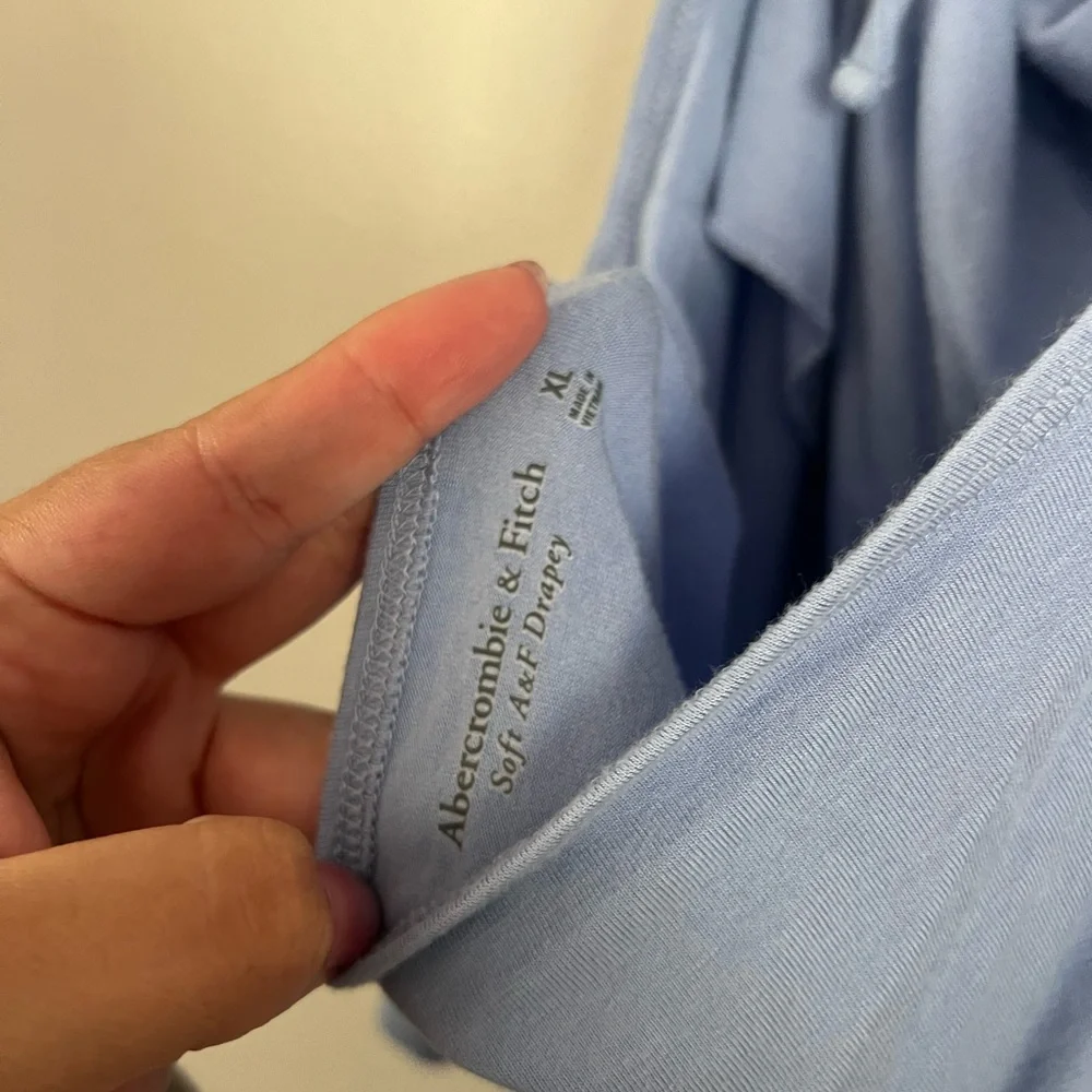 Abercrombie & Fitch Soft Blue Draped Bodysuit - Picture 3 of 3